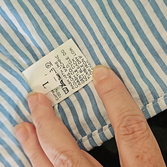 Blue & White Striped 2 Piece Outfit NWOT - Picture 7 of 9